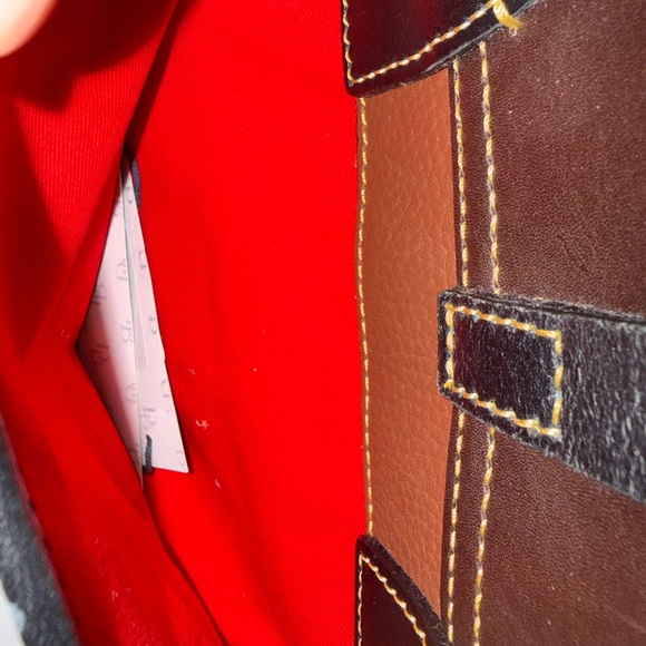 Dooney & Bourke Two-Tone Leather Satchel - Picture 8 of 12